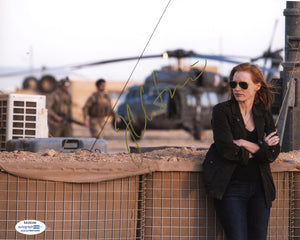 Jessica Chastain Zero Dark Thirty Signed Autograph 8x10 Photo ACOA #17 - Outlaw Hobbies Authentic Autographs