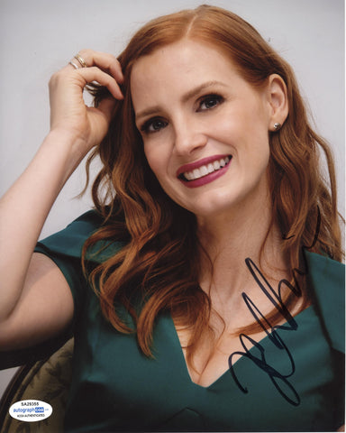 Jessica Chastain Sexy Signed Autograph 8x10 Photo ACOA #22 - Outlaw Hobbies Authentic Autographs