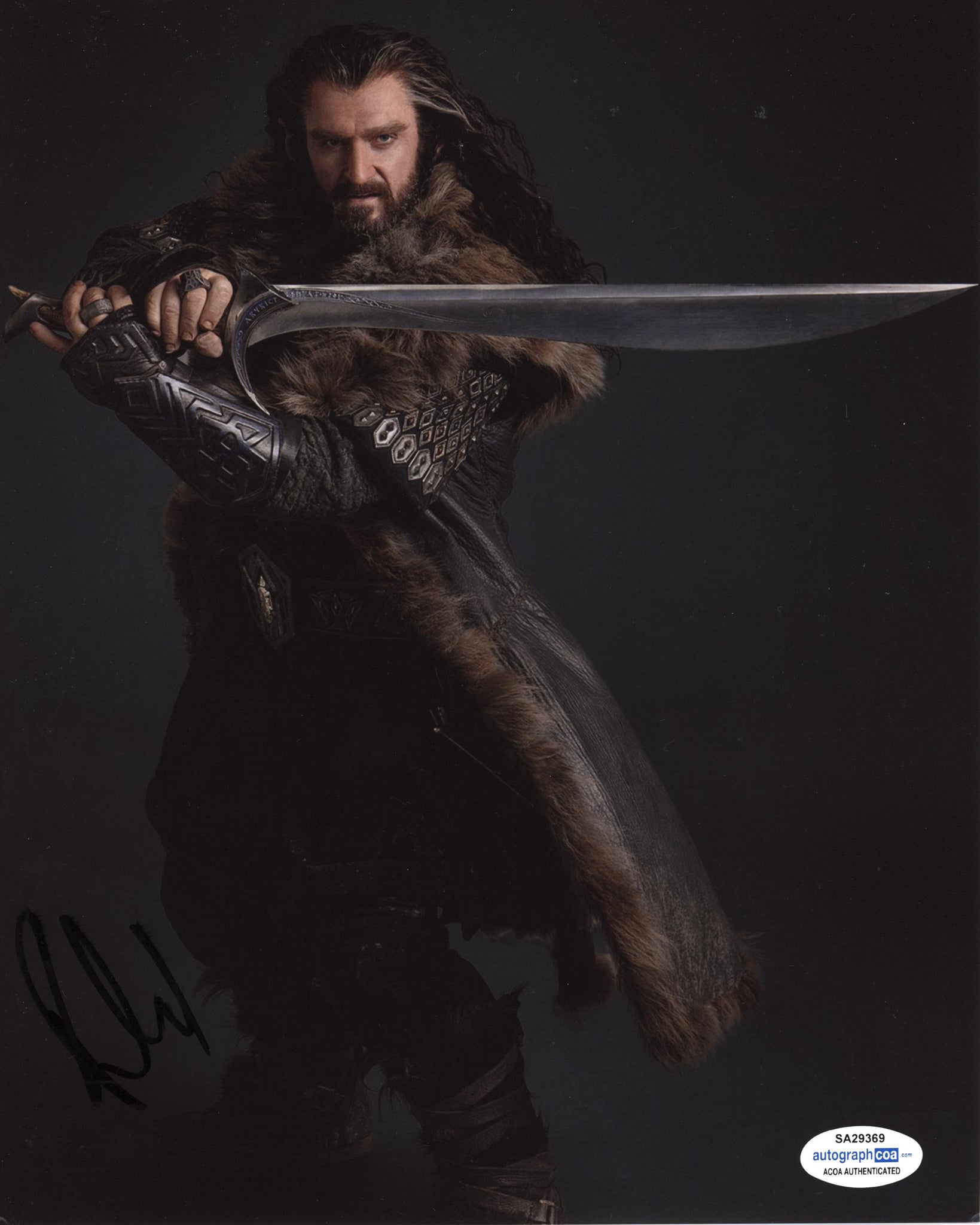 Richard Armitage The Hobbit Signed Autograph 8x10 Photo ACOA #7 - Outlaw Hobbies Authentic Autographs