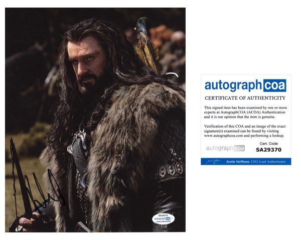 Richard Armitage The Hobbit Signed Autograph 8x10 Photo ACOA #8 - Outlaw Hobbies Authentic Autographs