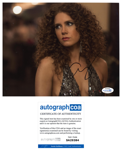 Amy Adams American Hustle Signed Autograph 8x10 Photo ACOA #4 - Outlaw Hobbies Authentic Autographs