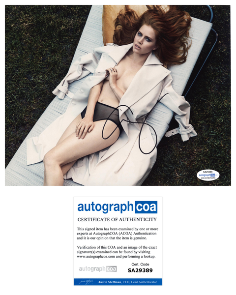 Amy Adams Sexy Signed Autograph 8x10 Photo ACOA #9 - Outlaw Hobbies Authentic Autographs