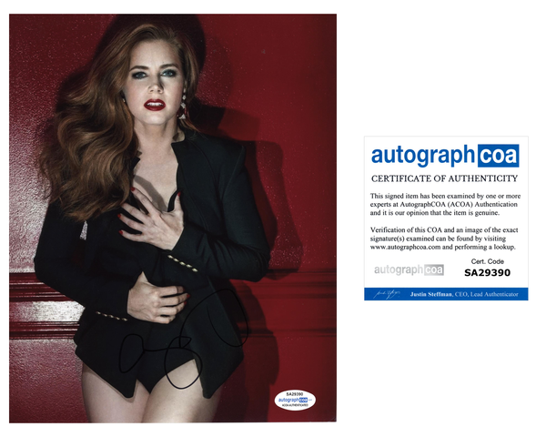 Amy Adams Sexy Signed Autograph 8x10 Photo ACOA #10 - Outlaw Hobbies Authentic Autographs