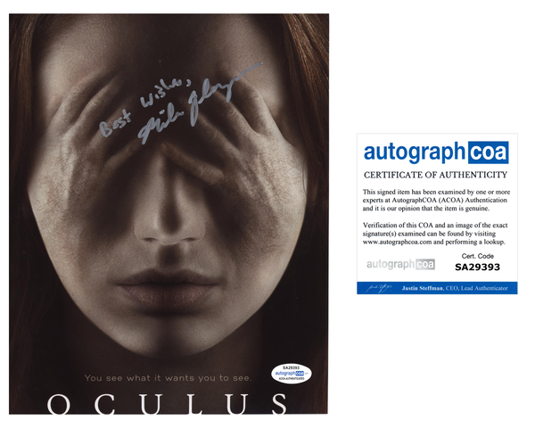 Mike Flanagan Oculus Signed Autograph 8x10 Photo ACOA Stephen King - Outlaw Hobbies Authentic Autographs