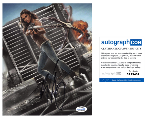 Michelle Rodriguez Fast Furious Signed Autograph 8x10 Photo ACOA #8 - Outlaw Hobbies Authentic Autographs