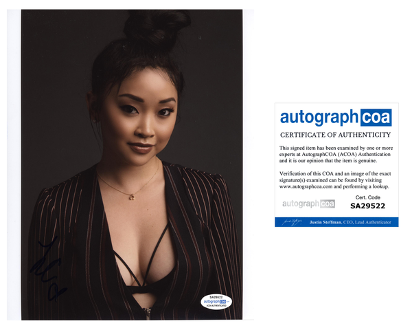 Lana Condor To All the Boys Signed Autograph 8x10 Photo ACOA #4 - Outlaw Hobbies Authentic Autographs