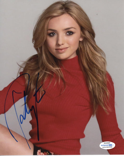 Peyton List Cobra Kai Sexy Signed Autograph 8x10 Photo ACOA #4 - Outlaw Hobbies Authentic Autographs