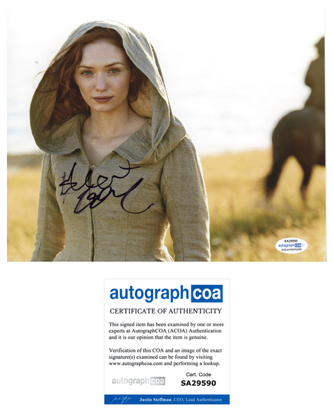 Eleanor Tomlinson Poldark Signed Autograph 8x10 ACOA #6 - Outlaw Hobbies Authentic Autographs
