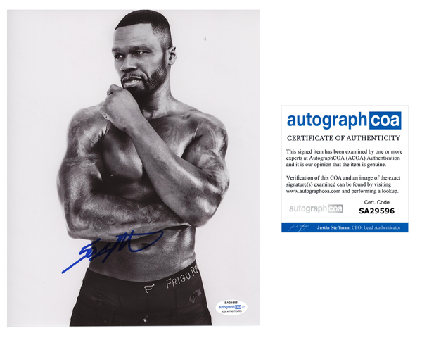 Curtis Jackson 50 Cent Signed Autograph 8x10 Photo ACOA - Outlaw Hobbies Authentic Autographs