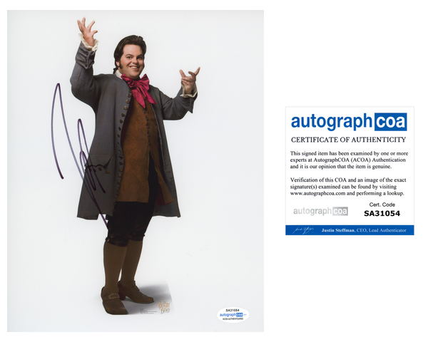 Josh Gad Beauty and the Beast Signed Autograph 8x10 Photo ACOA - Outlaw Hobbies Authentic Autographs