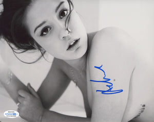 Adele Exarchopoulos Sexy Signed Autograph 8x10 Photo ACOA - Outlaw Hobbies Authentic Autographs