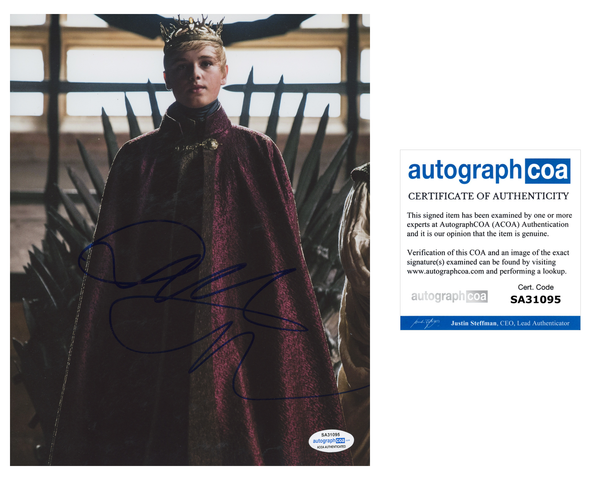 Dean Charles Chapman Game of Thrones Signed Autograph 8x10 Photo ACOA - Outlaw Hobbies Authentic Autographs