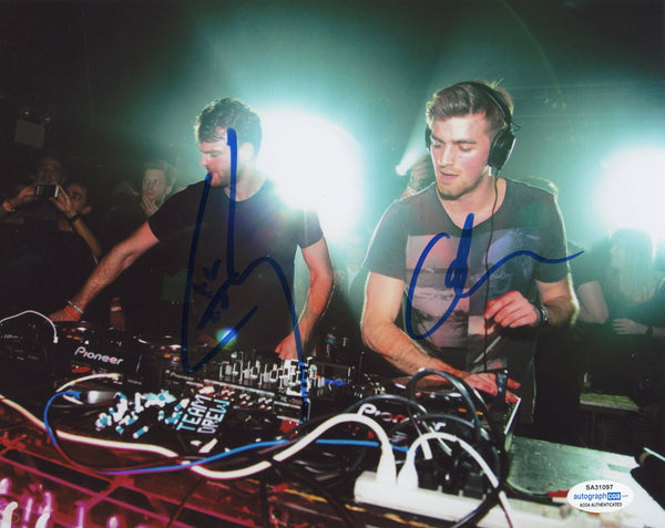 Chainsmokers Alex Pall Drew Taggart Signed Autograph 8x10 Photo ACOA - Outlaw Hobbies Authentic Autographs