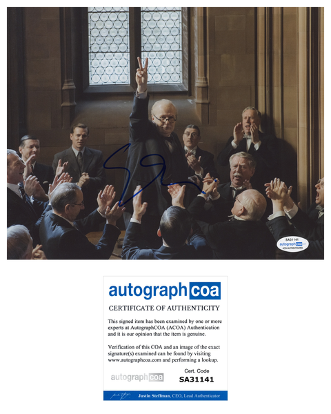 Gary Oldman Churchill Signed Autograph 8x10 Photo ACOA #2 - Outlaw Hobbies Authentic Autographs