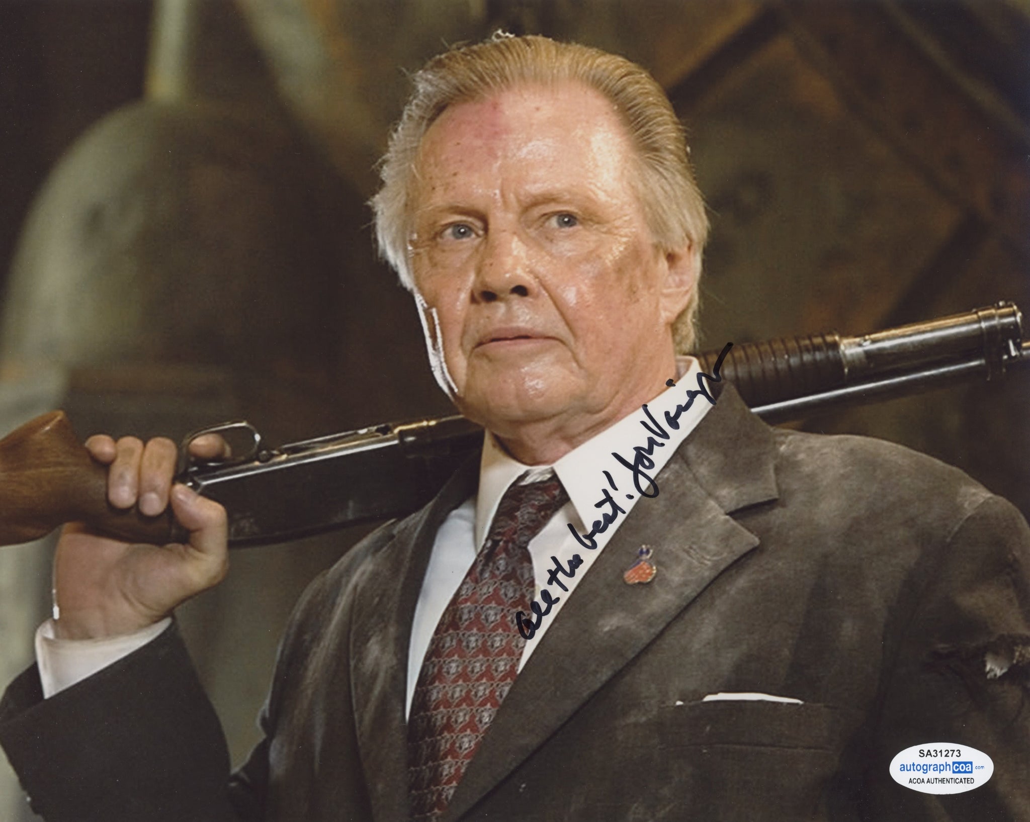 Jon Voight Transformers Signed Autograph 8x10 Photo ACOA #3 - Outlaw Hobbies Authentic Autographs