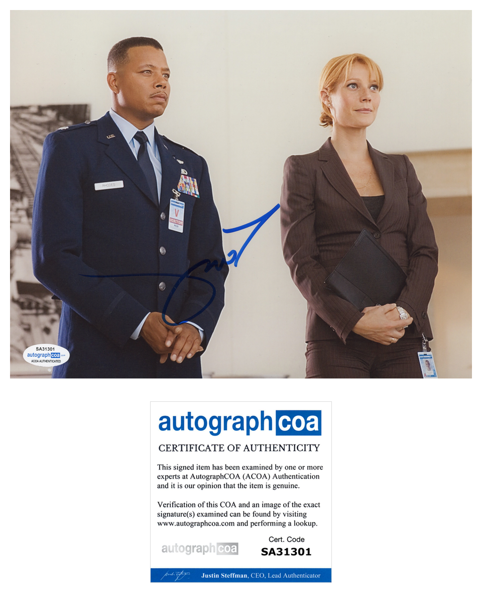 Terence Howard Iron Man Signed Autograph 8x10 Photo ACOA | Outlaw ...