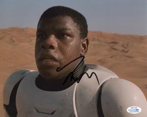 John Boyega Star Wars Signed Autograph 8x10 Photo ACOA - Outlaw Hobbies Authentic Autographs