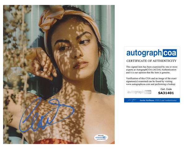 Camila Mendes Riverdale Signed Autograph 8x10 Photo ACOA #47 - Outlaw Hobbies Authentic Autographs