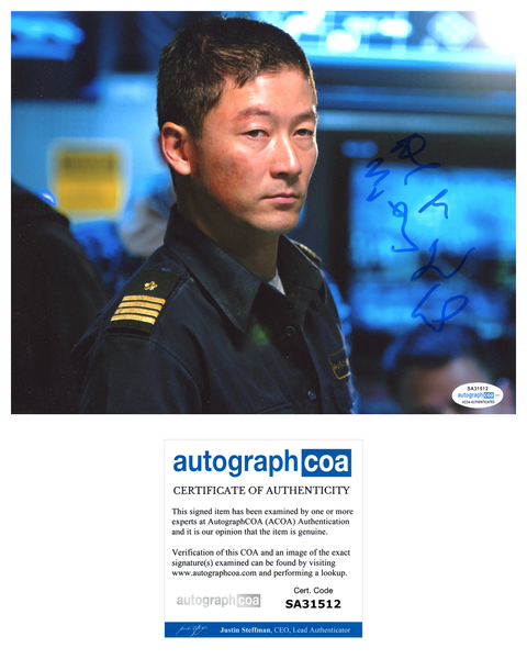 Tadanobu Asano Battleship Signed Autograph 8x10 Photo ACOA - Outlaw Hobbies Authentic Autographs