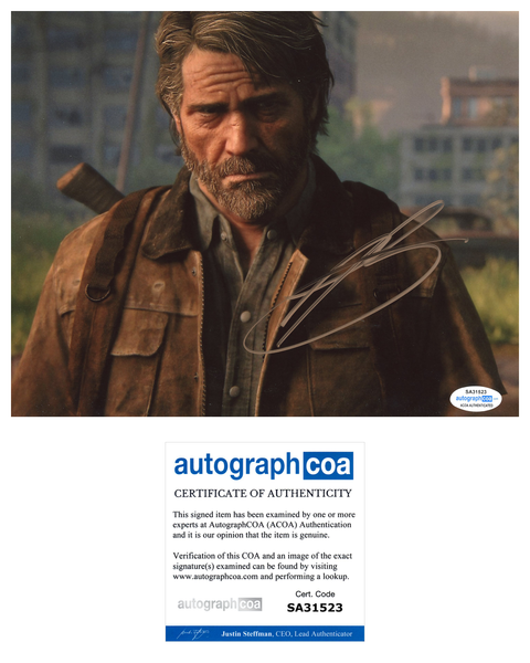 Troy Baker The Last of Us SIgned Autograph 8x10 Photo ACOA #7 - Outlaw Hobbies Authentic Autographs