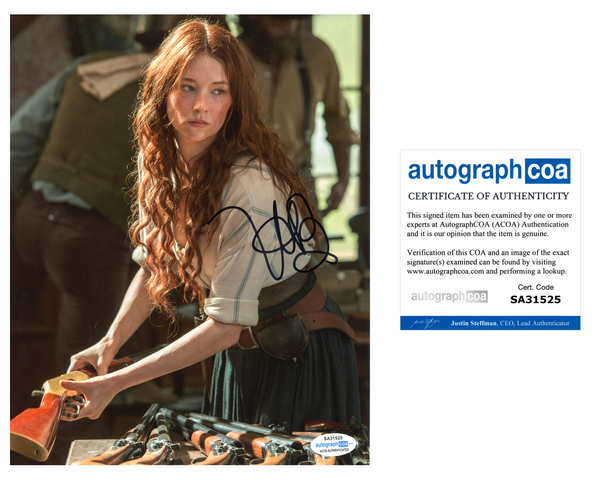 Haley Bennett Magnificent Seven Signed Autograph 8x10 Photo ACOA - Outlaw Hobbies Authentic Autographs