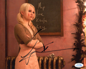 Emily Browning Sucker Punch Signed Autograph 8x10 Photo ACOA #6 - Outlaw Hobbies Authentic Autographs