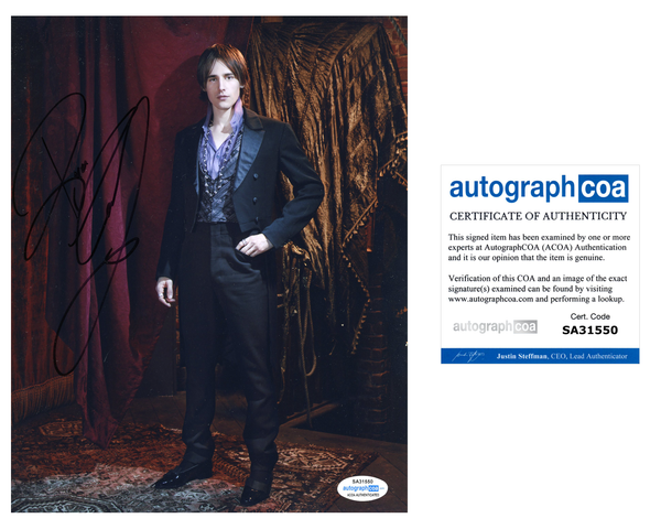 Reeve Carney Penny Dreadful Signed Autograph 8x10 Photo ACOA - Outlaw Hobbies Authentic Autographs