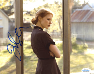 Jessica Chastain Sexy Signed Autograph 8x10 Photo ACOA #24 - Outlaw Hobbies Authentic Autographs