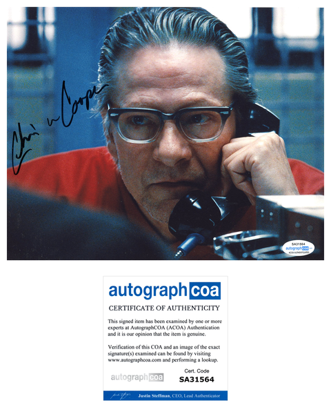 Chris Cooper The Town Signed Autograph 8x10 Photo ACOA - Outlaw Hobbies Authentic Autographs