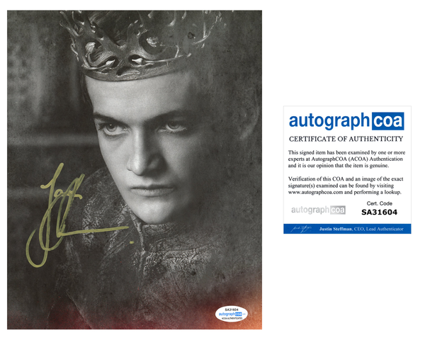 Jack Gleeson Game of Thrones Signed Autograph 8x10 Photo #12 - Outlaw Hobbies Authentic Autographs