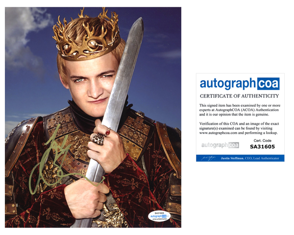 Jack Gleeson Game of Thrones Signed Autograph 8x10 Photo #13 - Outlaw Hobbies Authentic Autographs
