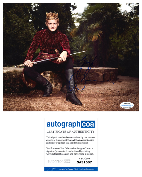 Jack Gleeson Game of Thrones Signed Autograph 8x10 Photo #15 - Outlaw Hobbies Authentic Autographs