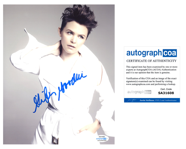 Ginnifer Goodwin Sexy Signed Autograph 8x10 Photo ACOA - Outlaw Hobbies Authentic Autographs