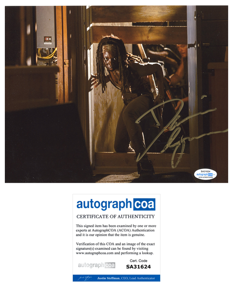 Danai Gurira Walking Dead Signed Autograph 8x10 Photo ACOA #7 - Outlaw Hobbies Authentic Autographs