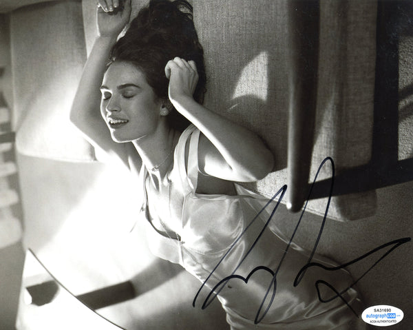 Lily James Sexy Signed Autograph 8x10 Photo ACOA #12 - Outlaw Hobbies Authentic Autographs