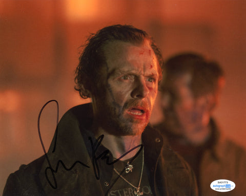 Simon Pegg World's End Signed Autograph 8x10 Photo ACOA #16 - Outlaw Hobbies Authentic Autographs