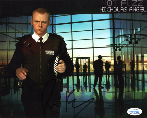 Simon Pegg Hot Fuzz Signed Autograph 8x10 Photo ACOA #18 - Outlaw Hobbies Authentic Autographs
