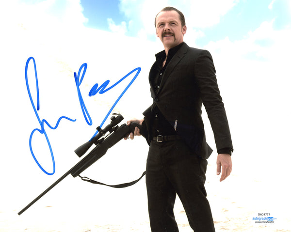 Simon Pegg Signed Autograph 8x10 Photo ACOA #20 - Outlaw Hobbies Authentic Autographs