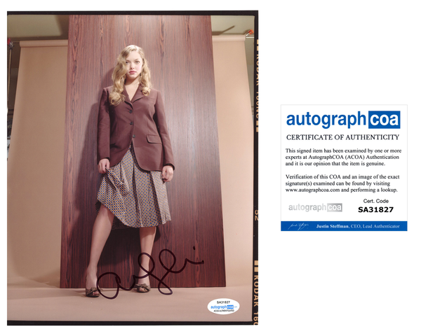 Amanda Seyfried Sexy Signed Autograph 8x10 Photo ACOA #3 - Outlaw Hobbies Authentic Autographs