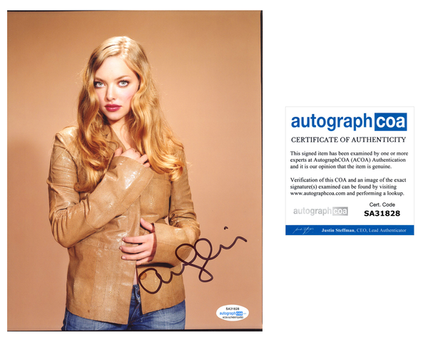 Amanda Seyfried Sexy Signed Autograph 8x10 Photo ACOA #4 - Outlaw Hobbies Authentic Autographs