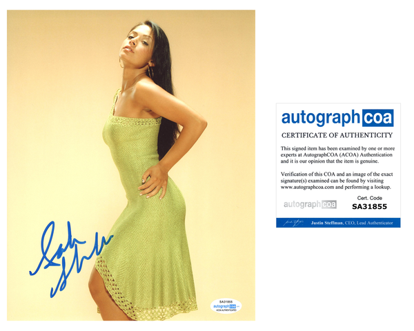 Sarah Shahi Sexy Signed Autograph 8x10 Photo ACOA #18 - Outlaw Hobbies Authentic Autographs