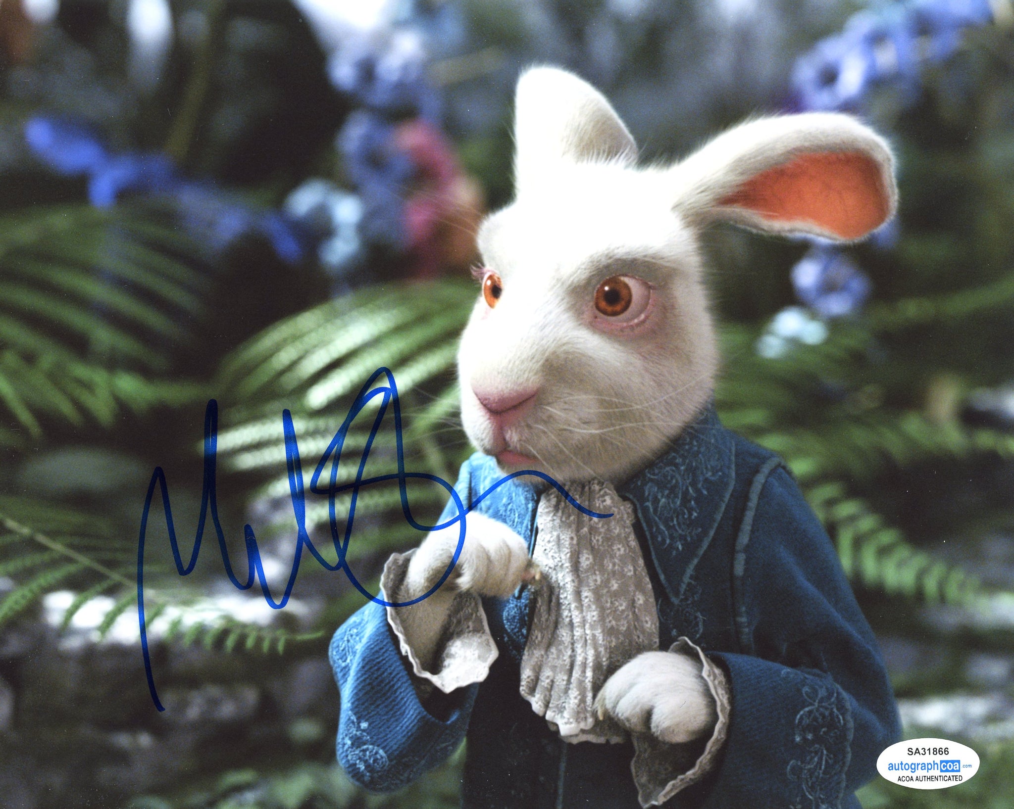 Michael Sheen Alice in Wonderland Signed Autograph 8x10 Photo ACOA #4 - Outlaw Hobbies Authentic Autographs