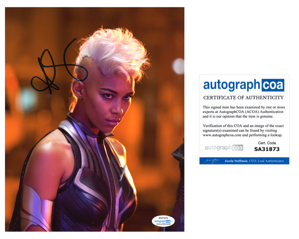 Alexandra Shipp X-Men The Storm Signed Autograph 8x10 Photo ACoA #6 - Outlaw Hobbies Authentic Autographs