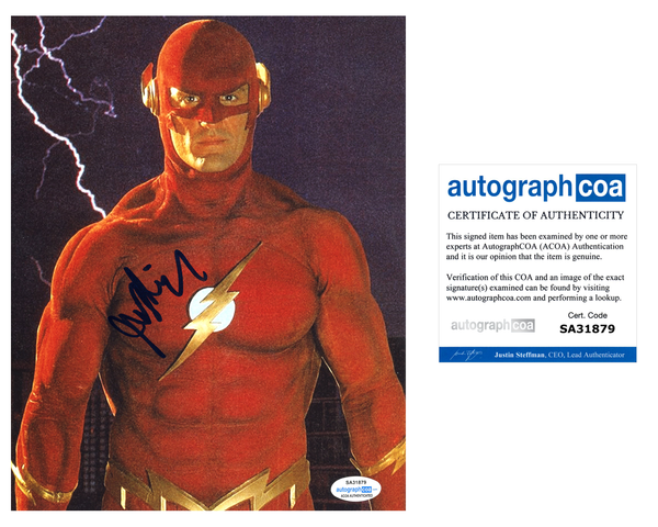 John Wesley Shipp The Flash Signed Autograph 8x10 Photo ACOA #6 - Outlaw Hobbies Authentic Autographs