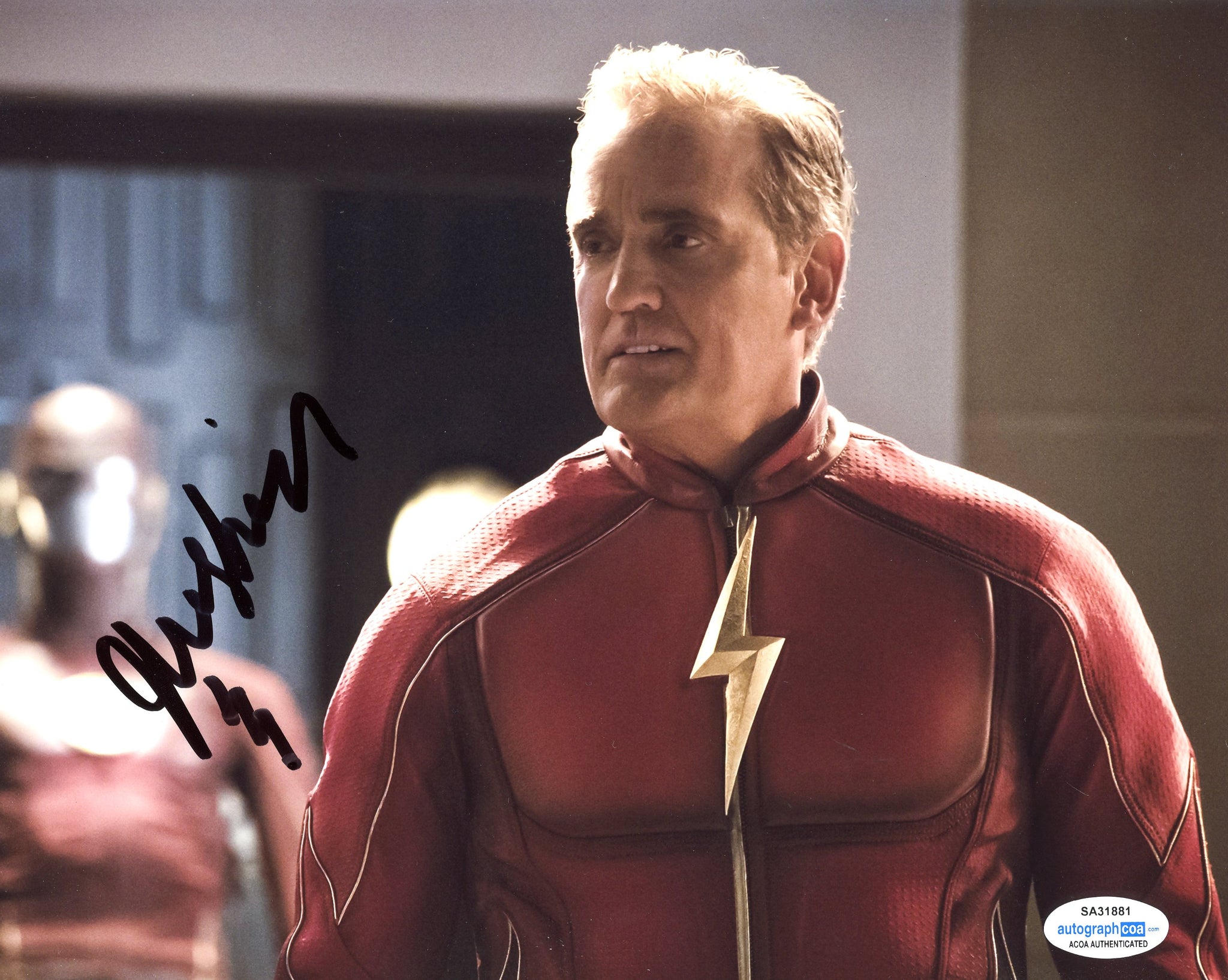 John Wesley Shipp The Flash Signed Autograph 8x10 Photo ACOA #8 - Outlaw Hobbies Authentic Autographs