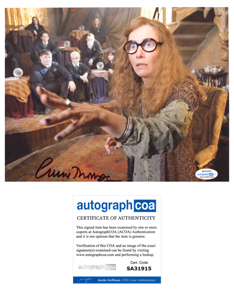 Emma Thompson Harry Potter Signed Autograph 8x10 Photo ACOA #3 - Outlaw Hobbies Authentic Autographs