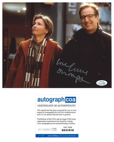 Emma Thompson Love Actually Signed Autograph 8x10 Photo ACOA #6 - Outlaw Hobbies Authentic Autographs