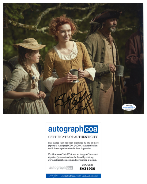 Eleanor Tomlinson Poldark Signed Autograph 8x10 ACOA #19 - Outlaw Hobbies Authentic Autographs