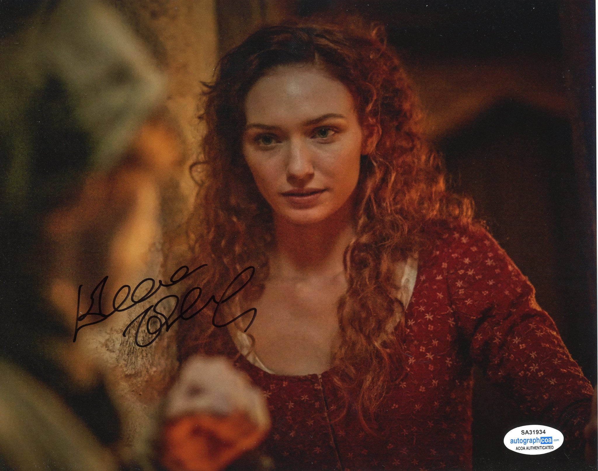 Eleanor Tomlinson Poldark Signed Autograph 8x10 ACOA #23 - Outlaw Hobbies Authentic Autographs