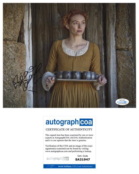 Eleanor Tomlinson Poldark Signed Autograph 8x10 ACOA #28 - Outlaw Hobbies Authentic Autographs